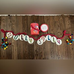 NWOT HollyJolly Holiday Garland with Multicolor Accents